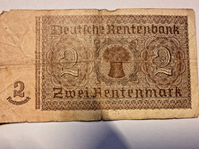 Deutschland Germany 2 Rentenmark 1937 (Serie F)