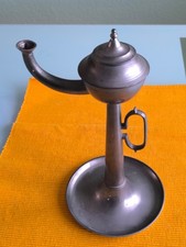 öllampe zinn tischlampe - zinn,