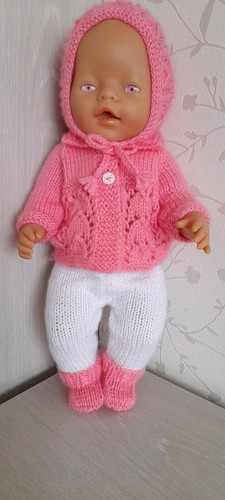 Handgestrickte puppenkleidung - handgestrickte,