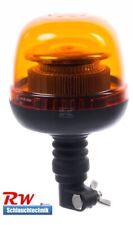 Rundumleuchte orange 24W LED, Warnleuchte, 128 x 215mm, 12/24V, Rohrstutzen flex