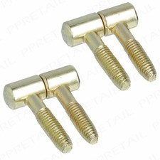4x EINSCHRAUBBARE MESSINGSCHARNIERE Schrank Schrank Einheit Möbel männlich/weiblich