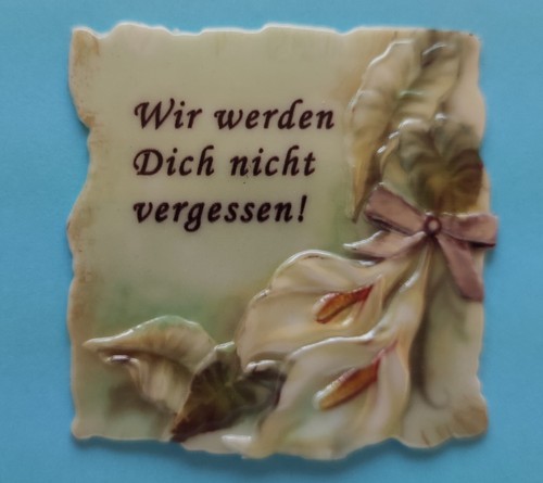 Wachsbild gedenkkerze - gedenkkerze,