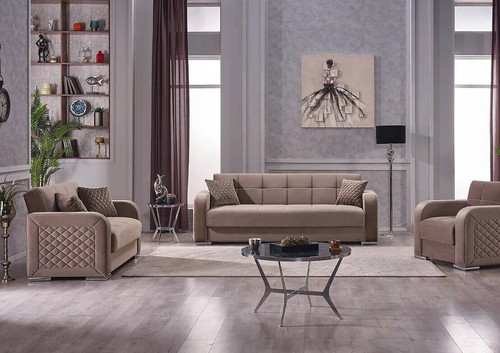 Sofa set 2 - set, graubraun