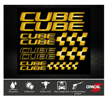 CUBE Aufkleber Set Gold 19tlg