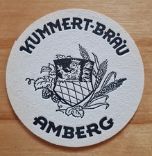 * ALTER BIERDECKEL * TRINKT KUMMERT BRÄU WEIZENBIER HEFEREIN - AMBERG