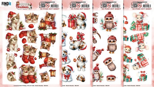 Findit stanzbogen set furry - findit, 3d
