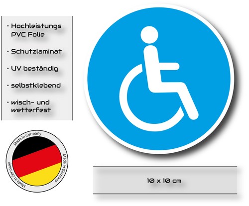 Aufkleber rollstuhl fahrer - aufkleber,