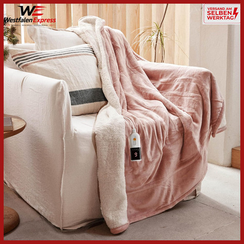 Heizdecke 130x180cm rosa - heizdecke,