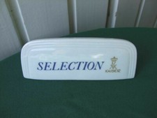 Ak KAISER "SELECTION", Porzellan-Aufsteller, 133x50 mm