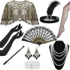 9 Stück 20er Jahre Kostüm