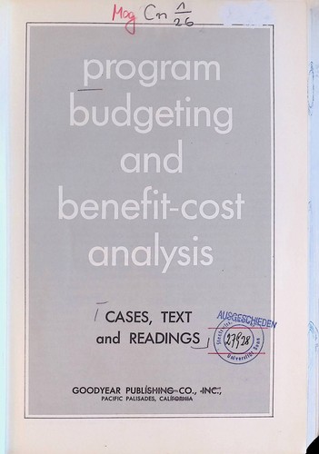 Program budgeting and