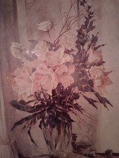 Porzellan Bild Blumen