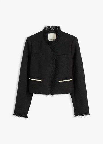 Cropped bouclé blazer 44 - cropped,
