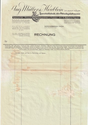 Rechnung aug müller - rechnung,