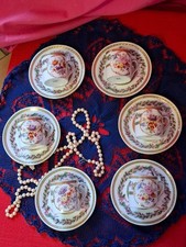 Mokkatassen x6 Porzellan Set antik Bienenkorb Böhmen TK1830-1893?