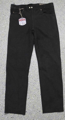 Nubuk leder lederjeans lange - lederjeans,