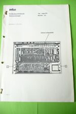 Service Schema für Braun  Regie 510 ,ORIGINAL !