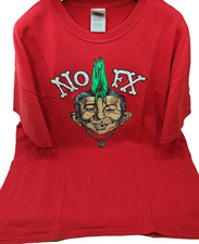 Vintage NOFX T-Shirt XL Punk Rock Bandshirt Alfred E. Newman MAD Design 90er Rar
