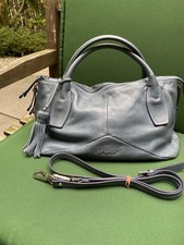 CROMIA  - ECHT LEDER-TASCHE - FARBE MITTEL-BLAU