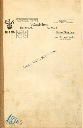 Ständchen serenade jonny - ständchen,, serenade,