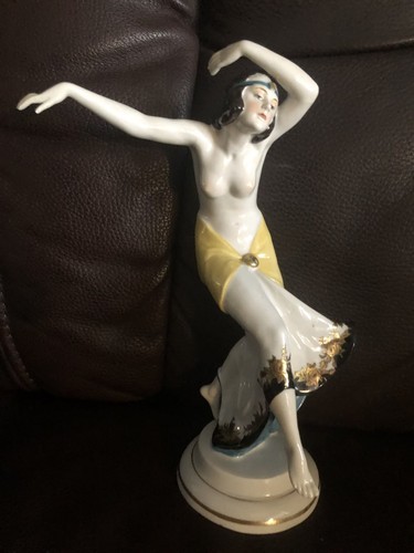 Porzellan figur tänzerin - figur,