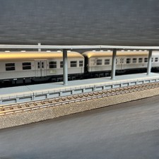 H0 Bahnhof Bahnsteig Set modular kompatibel zu Märklin C Gleis