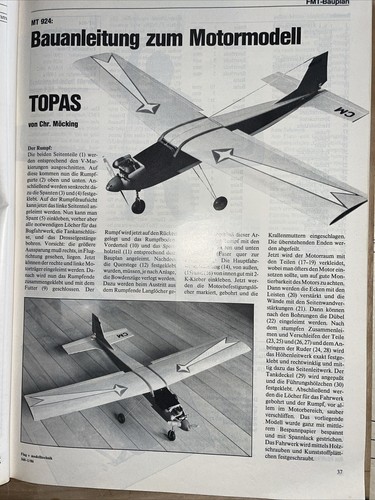 Bauplan für motorflugzeug - für,