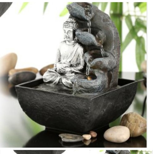 Led buddha brunnen figur - buddha,