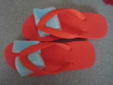 FlipFlops - Zehensandalen~Flip Flop - original - orange- Gr. 32  ~ Zwillinge