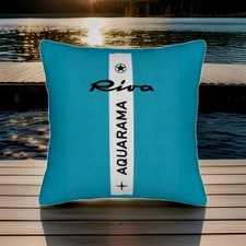 Riva Aquarama Design Boot Kissen mit Reißverschluss & hochwertigen Innenkisssen