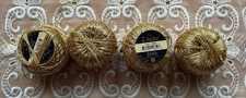 4x ca. 25g  Metallic Garn Arista von Anchor  - Gold Lurex + Zugabe