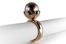 Ring Kronenring mit schöner Tahiti Perle 585 Gelbgold Gr. 59 [BRORS 19898]