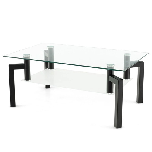 Couchtisch glas schwarz - glas, 2