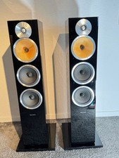 B&W Bowers & Wilkins CM9 CM 9 Standlautsprecher in schwarz Hochglanz