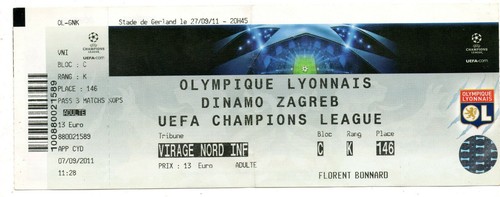Ticket olympique lyon - olympique,