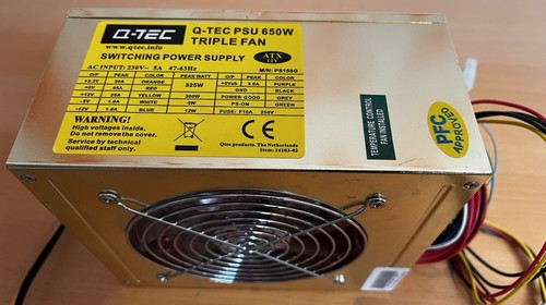 Tec netzteil atx triple - netzteil, fan