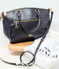 Coach leder handtasche - leder, schwarz