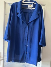 Neu bluse tunika royalblau - 54,