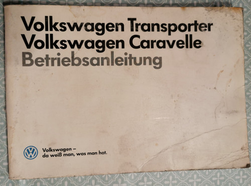 Betriebsanleitung vw - 12.,
