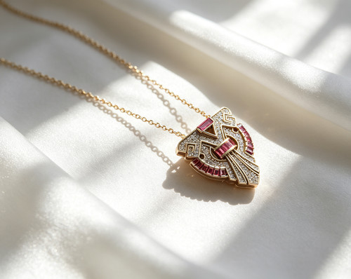 Clip collier und - und, gold