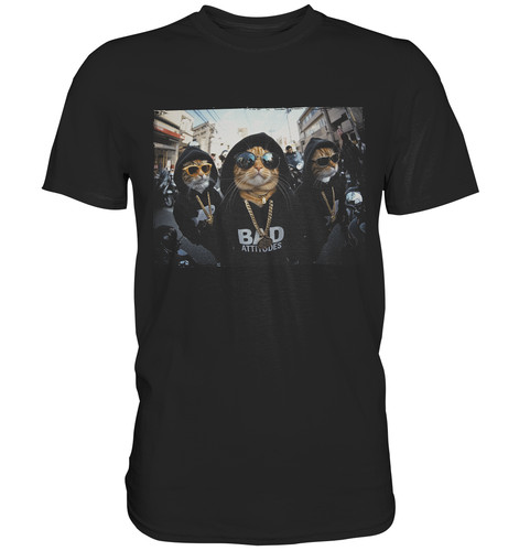 Gangster katzen shirt cool - -,