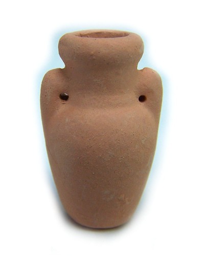 Amphore aus rotem ton mit - aus,