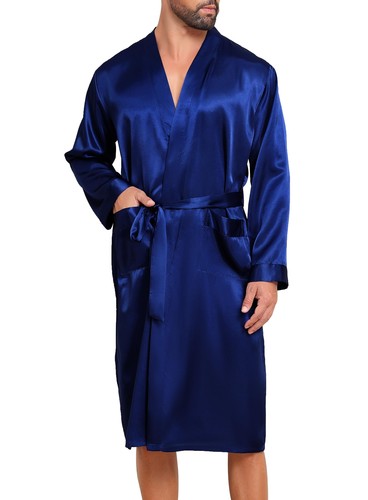 Satin bademantel herren - satin,