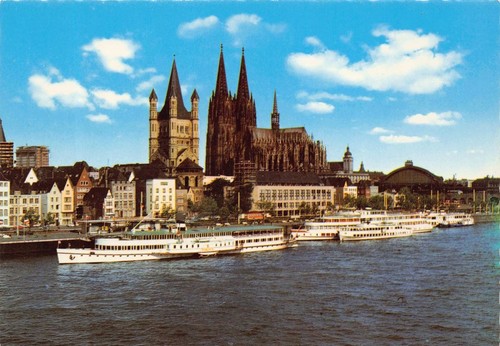 Postkarte köln dom und groß - und,