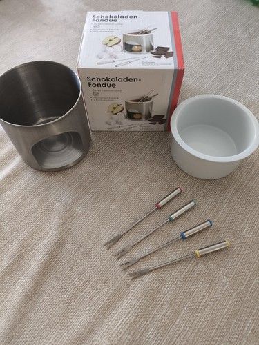 Schokoladenfondue set mit - schokoladenfondue,