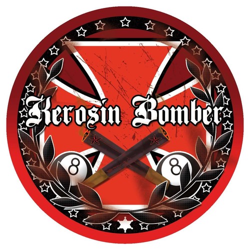 Kerosin bomber sticker bombed - kerosin,