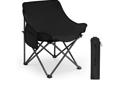 Faltbarer campingstuhl schwarz - campingstuhl,
