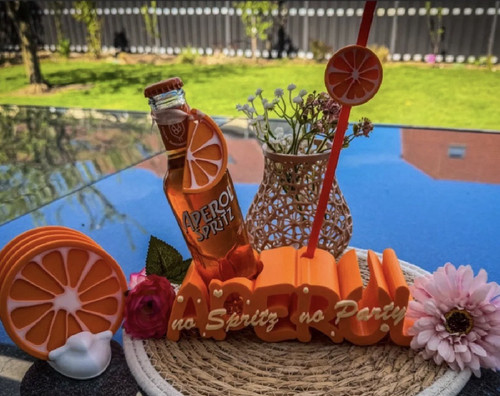 Aperol spritz deko set mit - spritz,