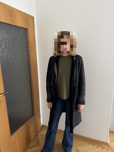 Nove lammfell ledermantel - lammfell, ledermantel-