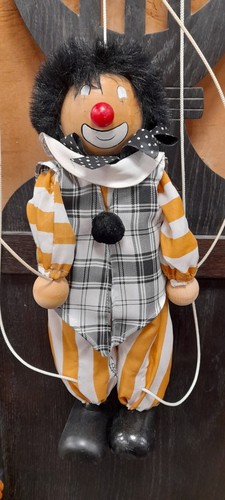 Holz marionette clown - holz-marionette,